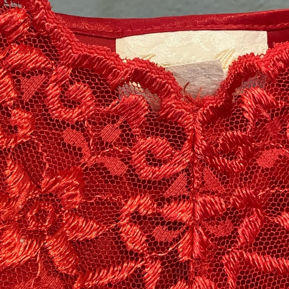Vintage Inner Most Lingerie Red Lace Valentine's Day Size Medium Made in USA (M) - Picture 5 of 7